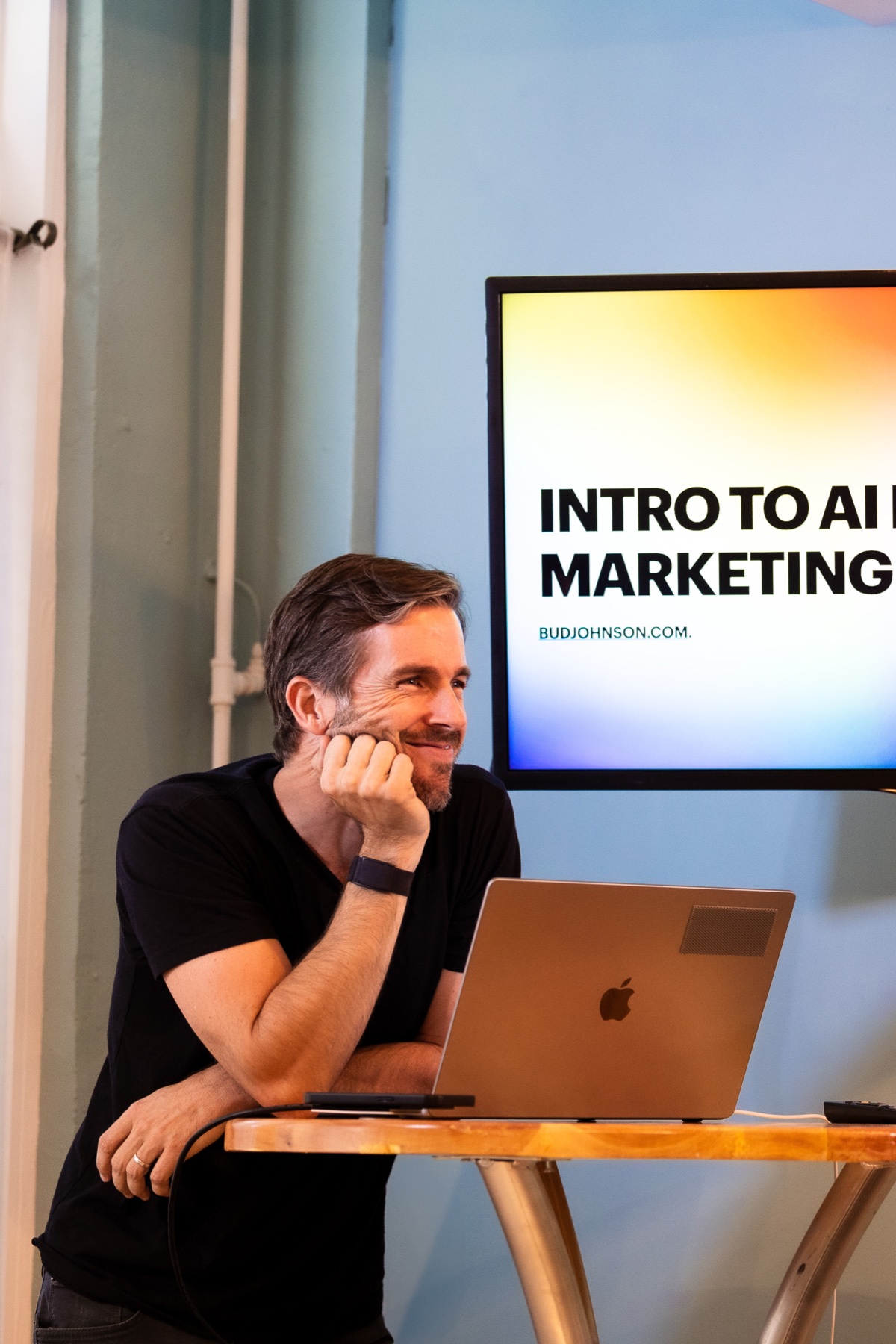 Bud Johnson leading an AI workshop